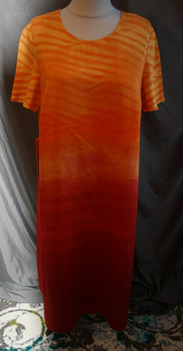 Orange rote kleid 48 - gr.,