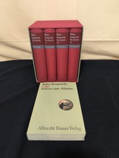 Walter Kempowski- Das Echolot Band 1 - 4 Im Schuber + Notizen zum Echolot