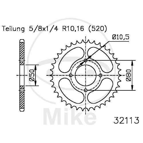 Esjot kettenrad 32z teilung - kettenrad,