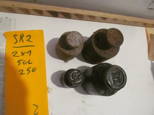 4rostige gewichte - gewichte, f