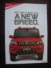 Mahindra Scorpio Prospekt / Brochure / Depliant, Indien / India