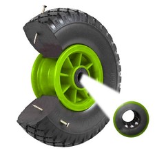 Sackkarrenrad PU-Rad 260x85 mm 3.00-4 Ø 20 mm Vollgummi Bollerwagen