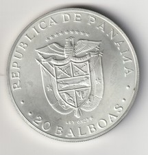 Panama  20 Balboas  1973 Simon