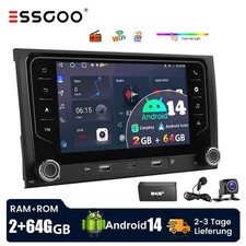 DAB+ MIK Für Audi A4 8E 8H B6 B7 2000-2009 Carplay Android 14 Autoradio GPS NAVI