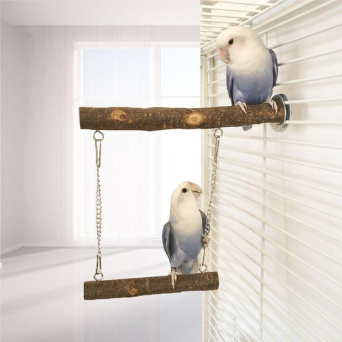 Vogelschaukel aus holz - aus,