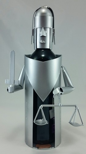 Weinflaschenhalter justizia - weinflaschenhalter,
