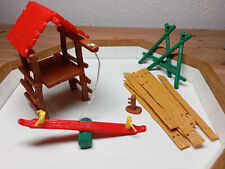 Schleich Schlümpfe Spielplatz playground - 40713 - Schaukel Zaun Ersatzteile