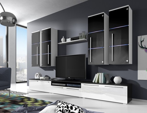 Moderne wohnwand bary - wohnwand,