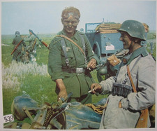 Wehrmacht Motorrad 40x31cm