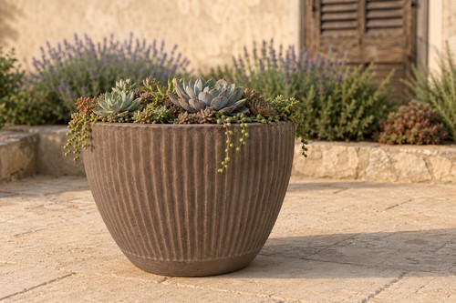 Terracotta pflanzkübel antik - terracotta,