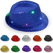 FEDORA PAILLETTEN HUT mit LED