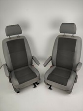 Original VW T5 T6 Multivan Komfortsitz Armlehne Stoff Austin Hellgrau