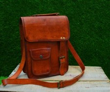 Messenger 13,5 Zoll Laptop Umhängetasche S Schultertasche Herren Vintage Echt...