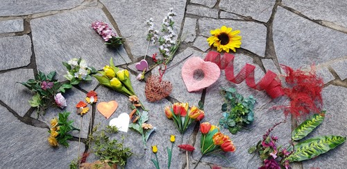 Bastelmaterial blumen a - blumen, u.a