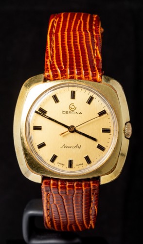 Certina new art gold - art, dial