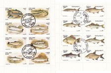 65BriefmarkenMeerestiere,Fische,Aquarium,Angeln Meerestiere,Stör,Lachs,Aal,Hecht