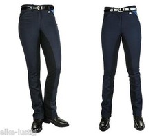 Jodhpur-Reithose pocket flap -Global Team- dkblau/dklblau HKM 7109  NEU