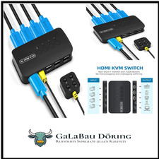 KVM Switch HDMI 4 Port, 4K