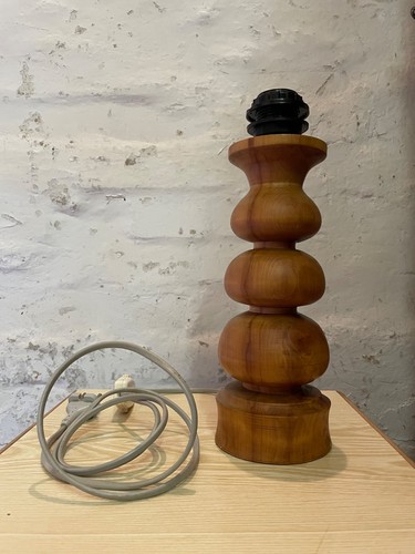 Lampenfuß holz vintage - lampenfuß,