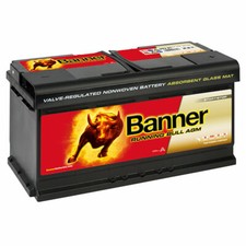 Banner 59201 Running Bull AGM Batterie 92Ah 12V Autobatterie Start-Stop Caravan
