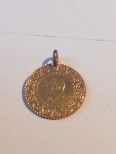 Türkische Goldmünze Cumhuriyet Atatürk Ceyrek Altin mit Öse 916er 22 Karat