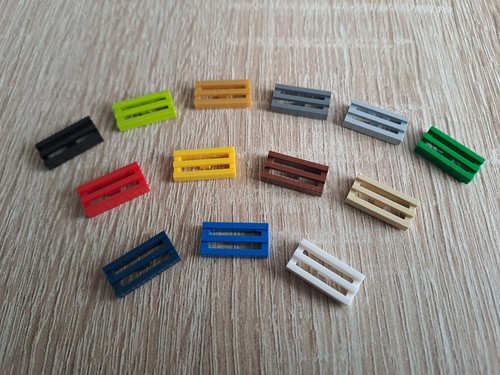 Lego 2412b gitter fliese 1x2 - gitter-fliese,