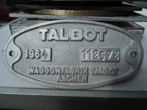 Waggonschild waggonfabrik - waggonschild,