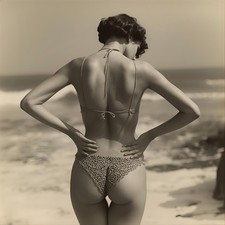 Dame Frau Model Vintage Retro