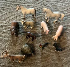 Lot Of 11 Schleich Animal