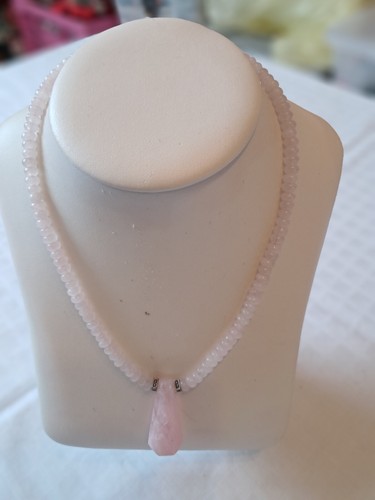Halskette rosenquarz mit - rosenquarz,