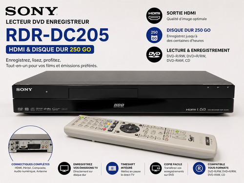 Sony rdr dc205 - rdr-dc205, hdd