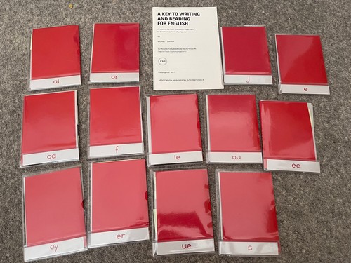 Montessori rot lesemappen mit - lesemappen,