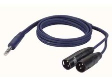 Stereo Klinke 6,3mm auf 2x XLR
