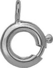 1 Stück Ringschloss, Federring, Kettenverschluss, Schmuckersatzteile Silber