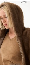 Leo Ugo Jacke Pelz Camel Braun