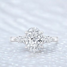 14 Karat Weißgold Diamant