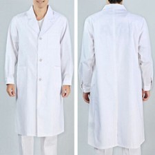 Laborkittel Damen Herren Berufsmantel Arztkittel Medizin Labormantel S-2Mg  ZX