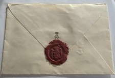 Umschlag Marie Valérie – Tochter Kaiser Franz Joseph – Monogramm V mit Krone