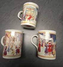 3  Fine Bone China Kaffee-/ Tee-/Glühweintassen  Weihnachten Sammler-Tassen Mug