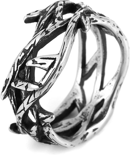 Dornenkrone ring edelstahl - ring,