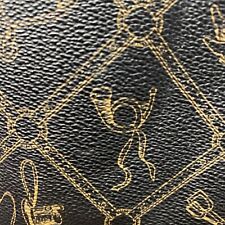 Giulia Pieralli,kleine Damen Handtasche Umhängetasche,Thema Glück,braun,1M49