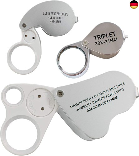 Teiliges set juwelierlupen - 3-teiliges,
