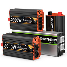 3000W - 8000W Reiner Sinus Wechselrichter 12V/24V Spannungswandler Inverter DE