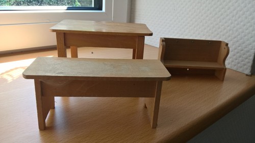 Puppenhaus möbel aus holz - aus,