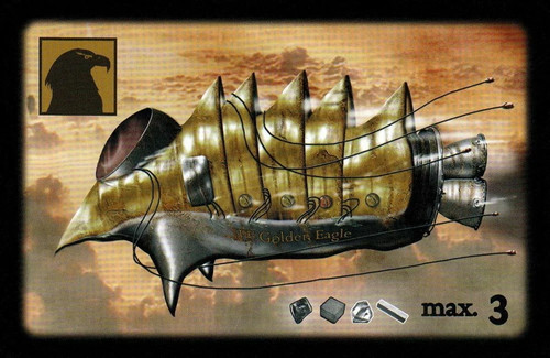 Planet steam golden - planet, eagle
