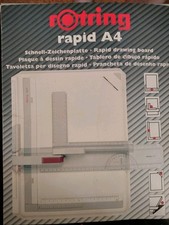 Rapid A4 Schnell Zeichenplatte mit Zeichenschiene und Reißbrett