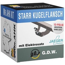 GDW Anhängerkupplung starr für LandRover Defender ab 98 mit 13pol Elektrosatz