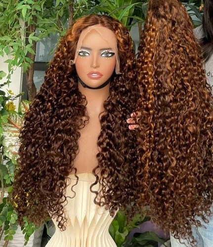 Damen lange lockige lace front - lockige,
