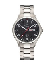 UMR Ruhla Classic Herrenuhr 90409 Schwarz Titanband 40 mm