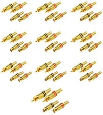 40 Cinch Stecker & Buchse